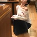 リボンデコオフショルファータッチニット ・79135