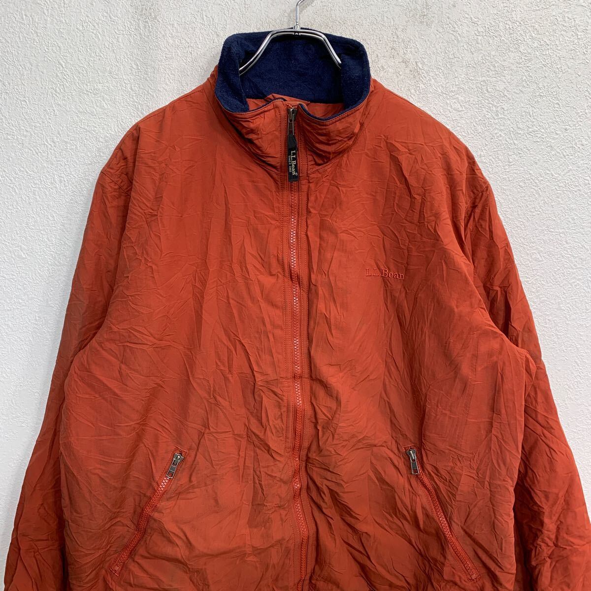 L.L.Bean ナイロンジャケットLサイズ エルエルビーン オレンジ系 古着