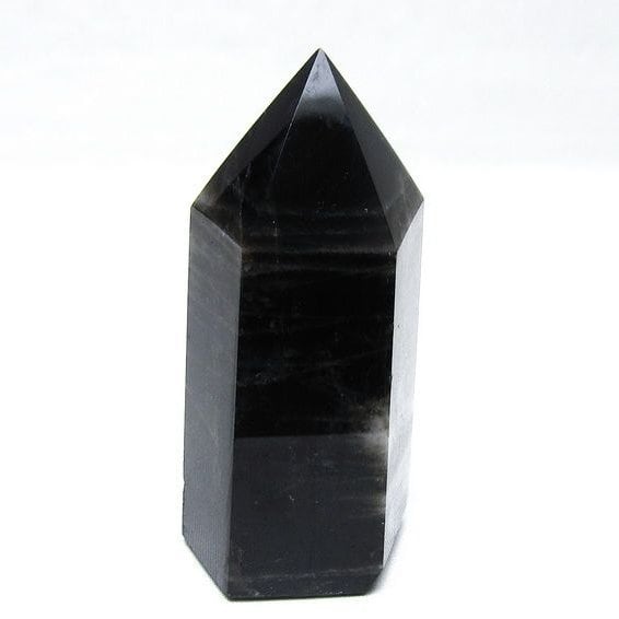 モリオン ポイント 六角柱 黒水晶 置物 一点物 152-4261 | 天然石