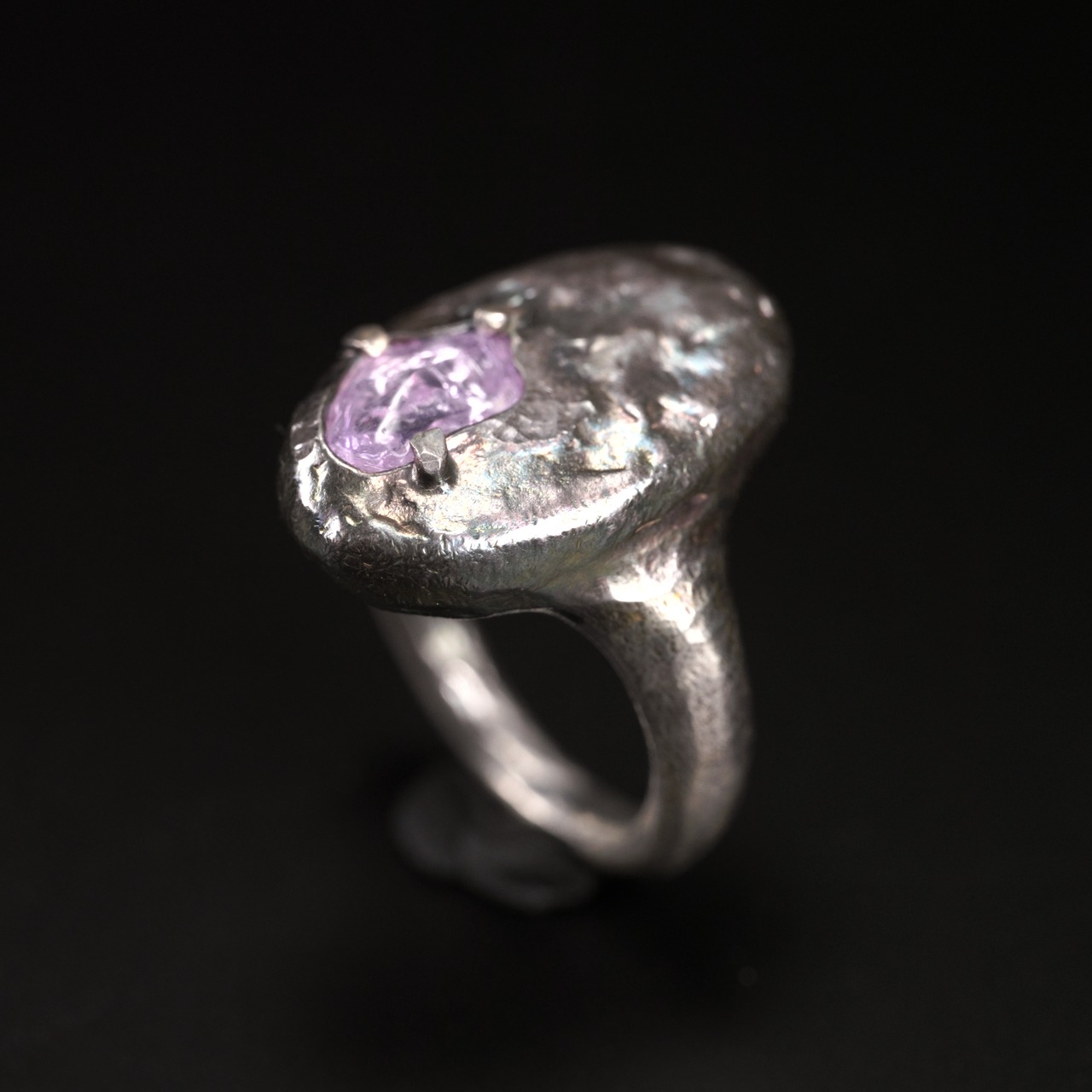 【１点もの】プリミティブ ピンキーリング サファイア 楕円 #6