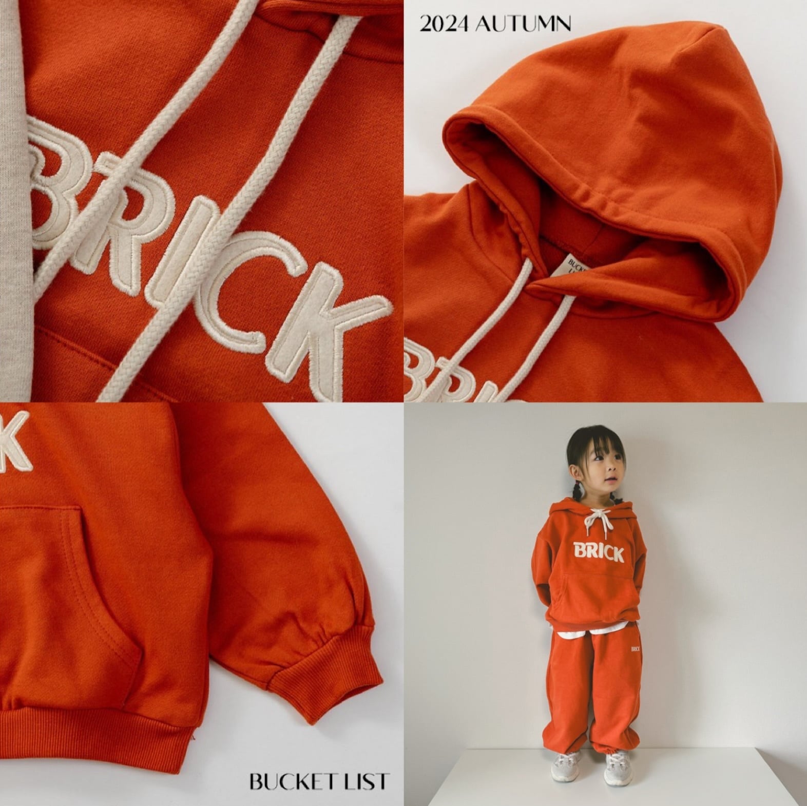 《ラスト1点/Sサイズ》【即納】bucketlist/BRICK felt hood