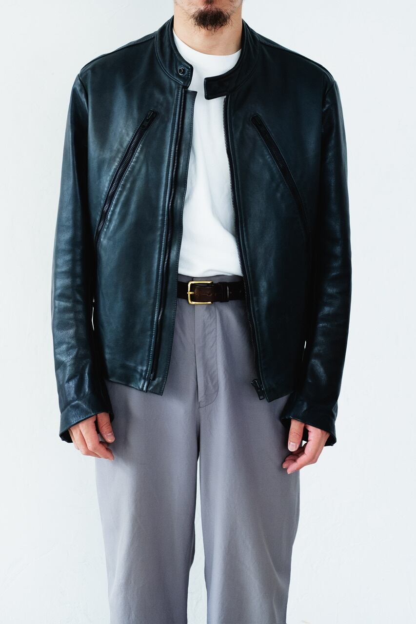 11AW] “Maison Martin Margiela” 5-Zip Equine Leather Jacket | Pay ID