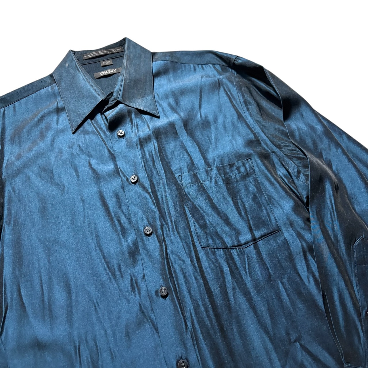 DKNY shinny blue shirt