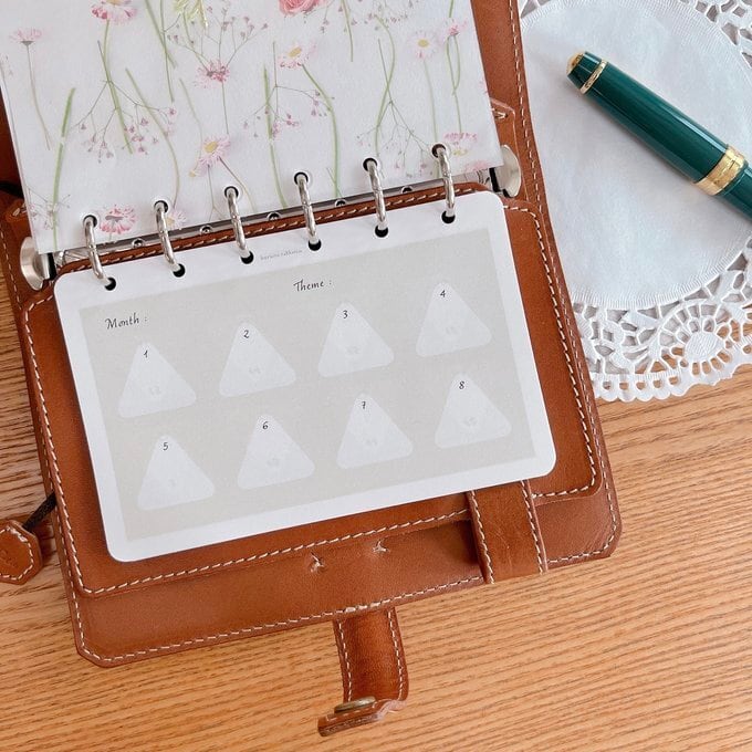 ミニ6穴サイズ/おにぎりマンスリーリフィル