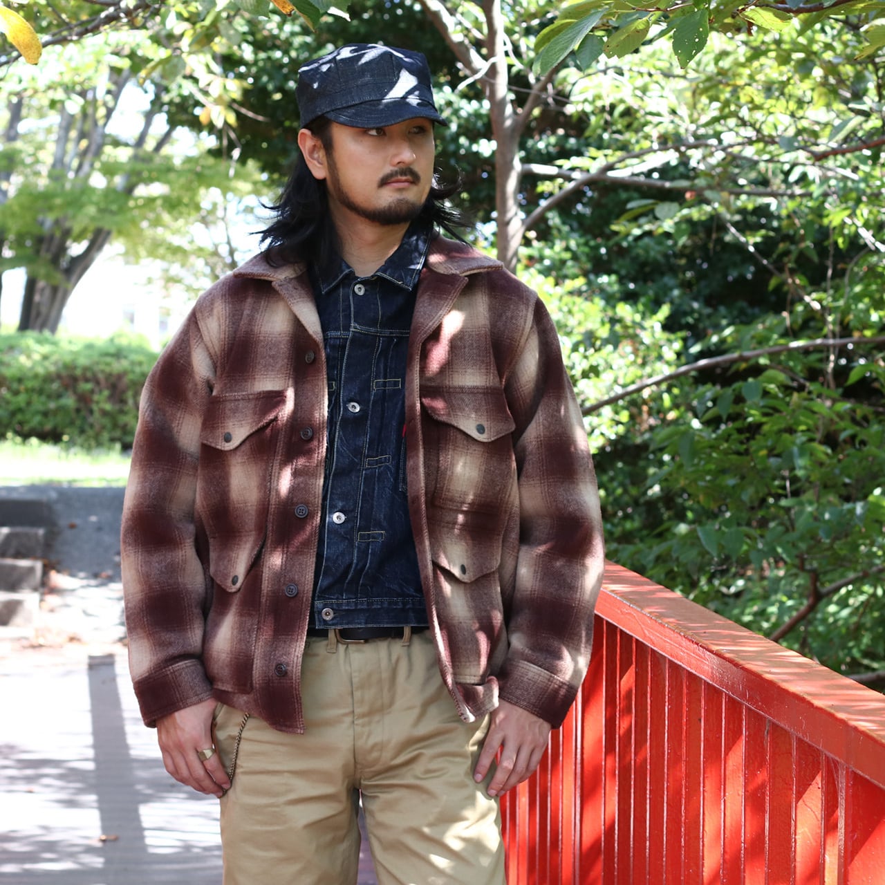 FILSON フィルソン BROWN×TAN OMBRE マッキーノクルーザー ジャケット