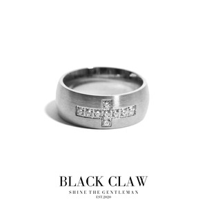 316L Zirconia Cross Ring【SILVER】