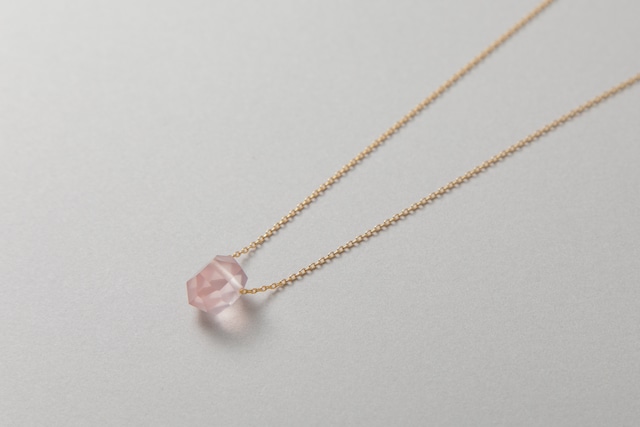 Crystal Necklace Rose quartz