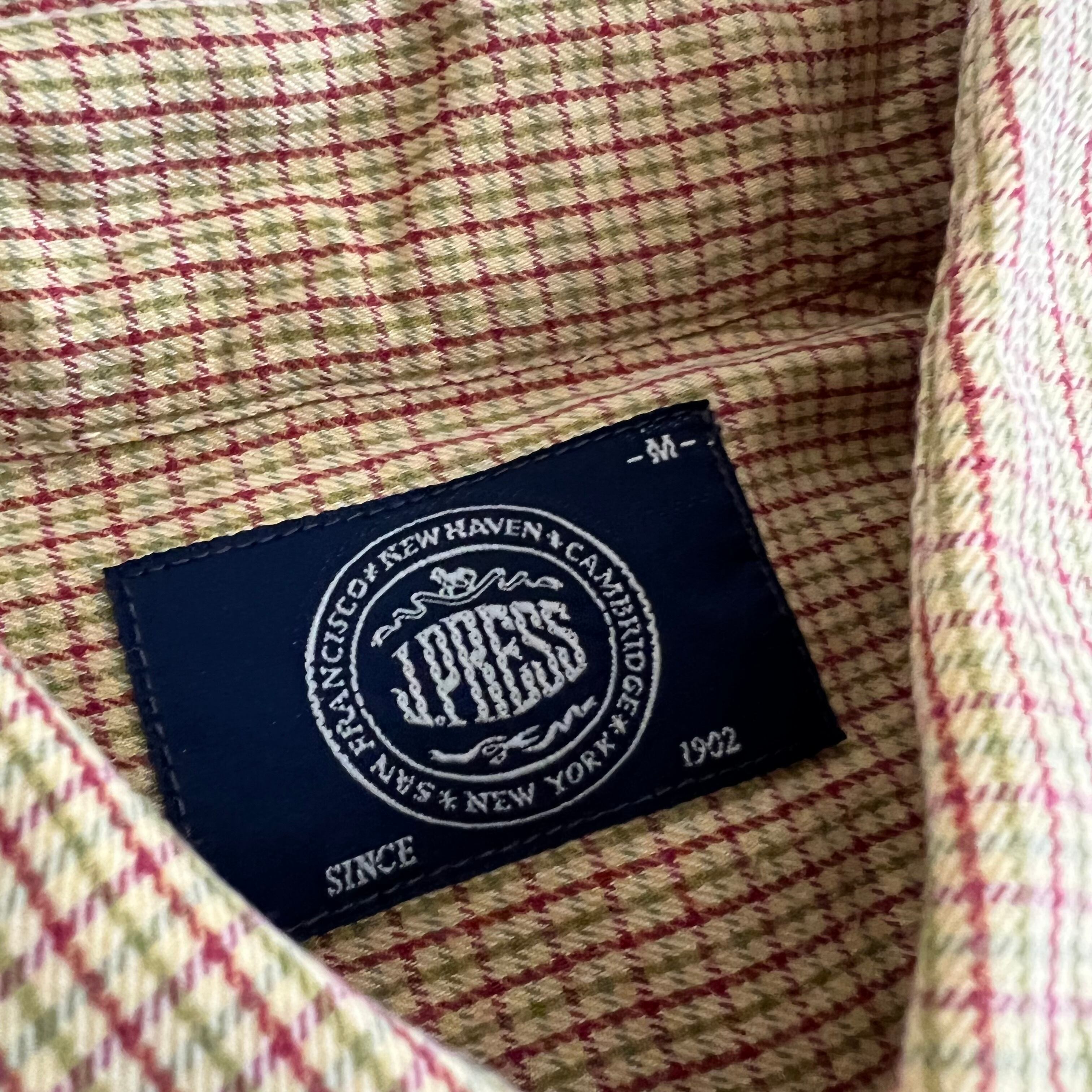 J.PRESS(USA)ビンテージコットンチェックBDシャツ - シャツ