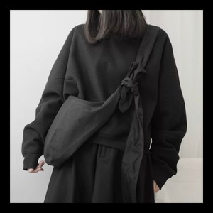 【予約】unisex bag 男女兼用 バッグ ショルダーバッグ ブラック 単色