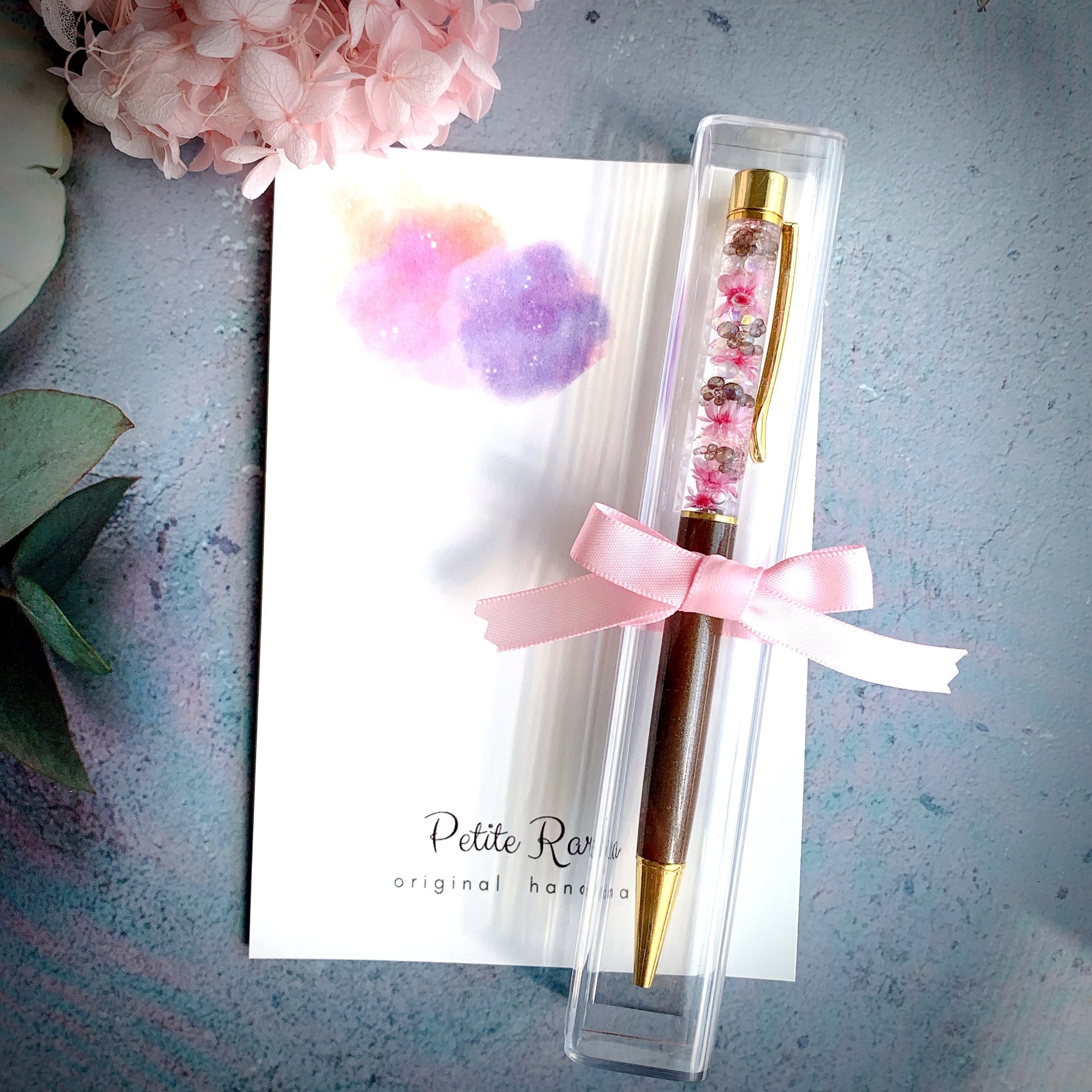 さくらのハーバリウムボールペン 選べるチャーム / 替え芯付き SAKURA