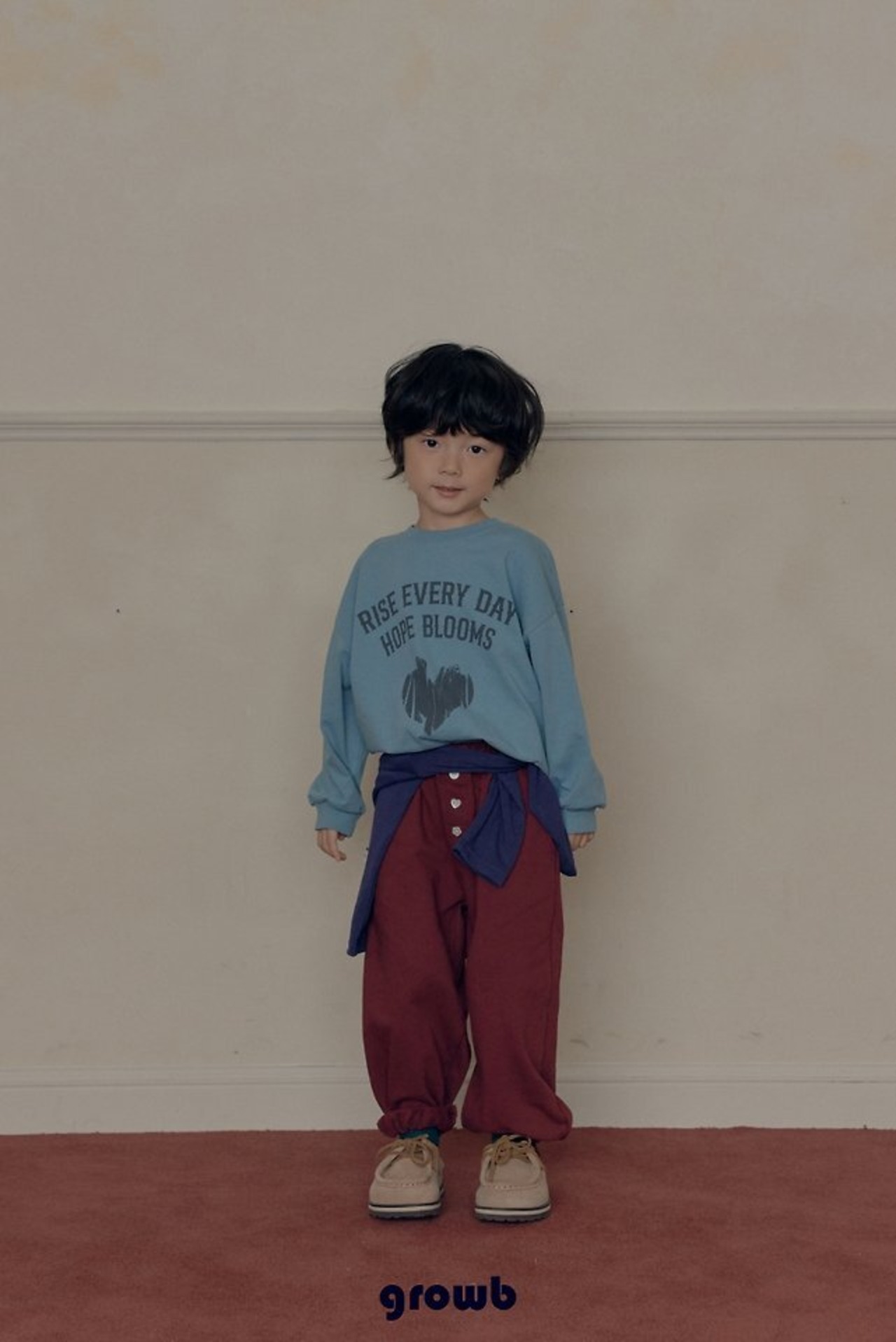韓国子供服 / growb / ライズ Tシャツ / 秋服 *XS~JM*