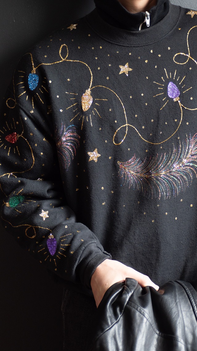 unknown '90s vintage "FRUIT OF THE LOOM"body decorated sweat