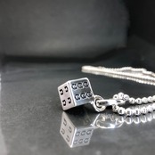 DICE : HORSESHOE BALL CHAIN NECKLACE / ホースシューダイス ボールチェーンネックレス