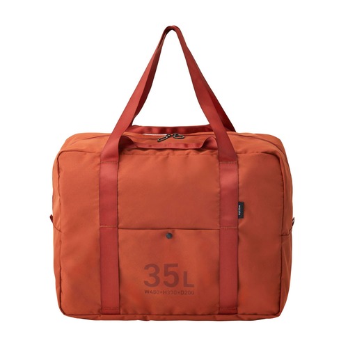 MILESTO ミレスト ポケッタブル ボストンバッグ 35L テラコッタ MLS902 / 収納 カバン バッグインバッグ 折りたたみバッグ トラベル 旅行