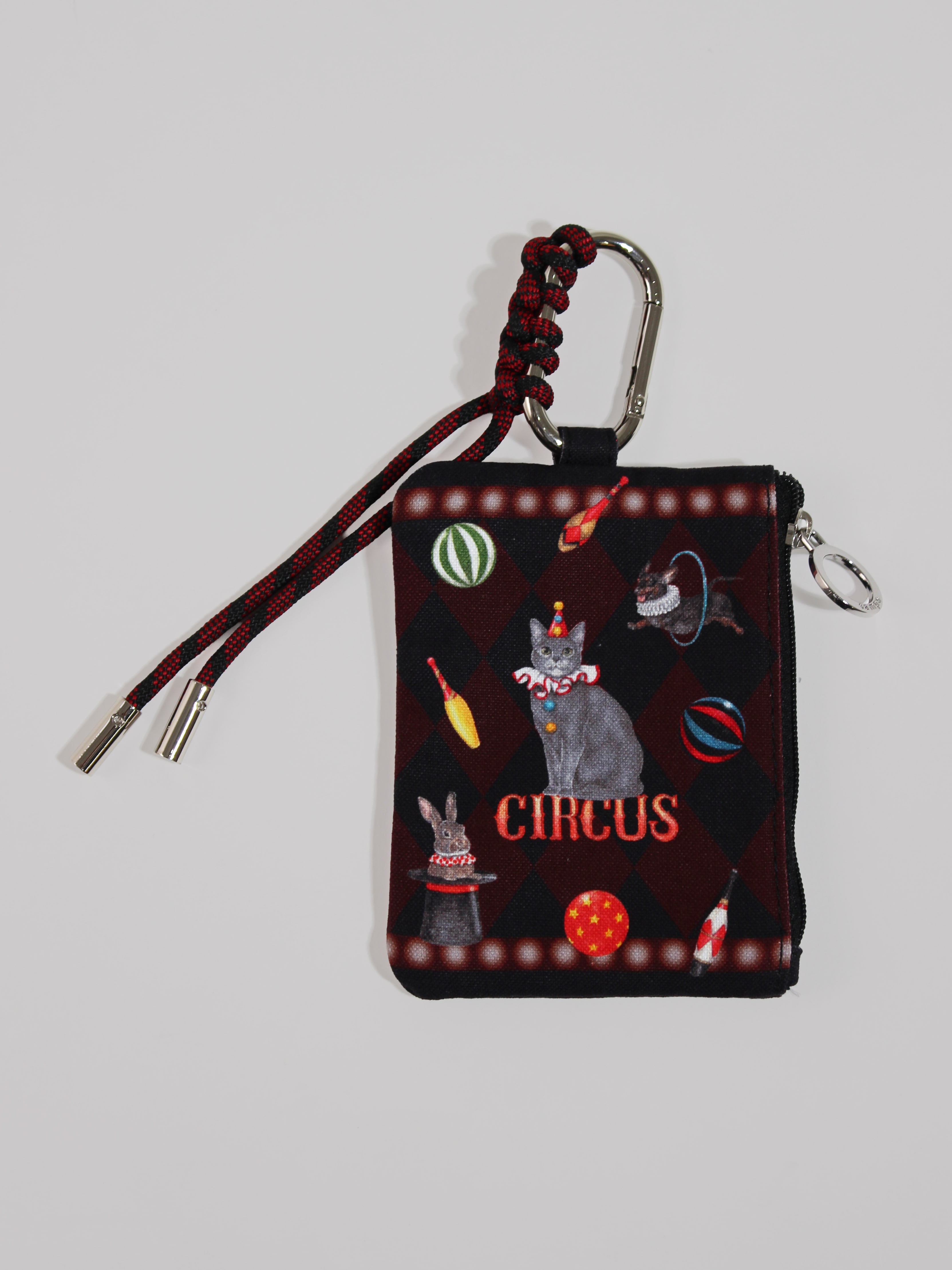 カラビナ付きミニポーチ【CIRCUS】