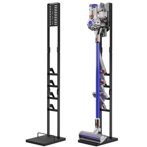【在庫のみ】OUTBROS 掃除機 スタンド 適用 Dyson ダイソン 掃除機 コードレス 適用ダイソン スタンド V6 V7 V8 V10 V11 V12 V15 シリーズ 収納機能付き (ブラック) EZJ001-B