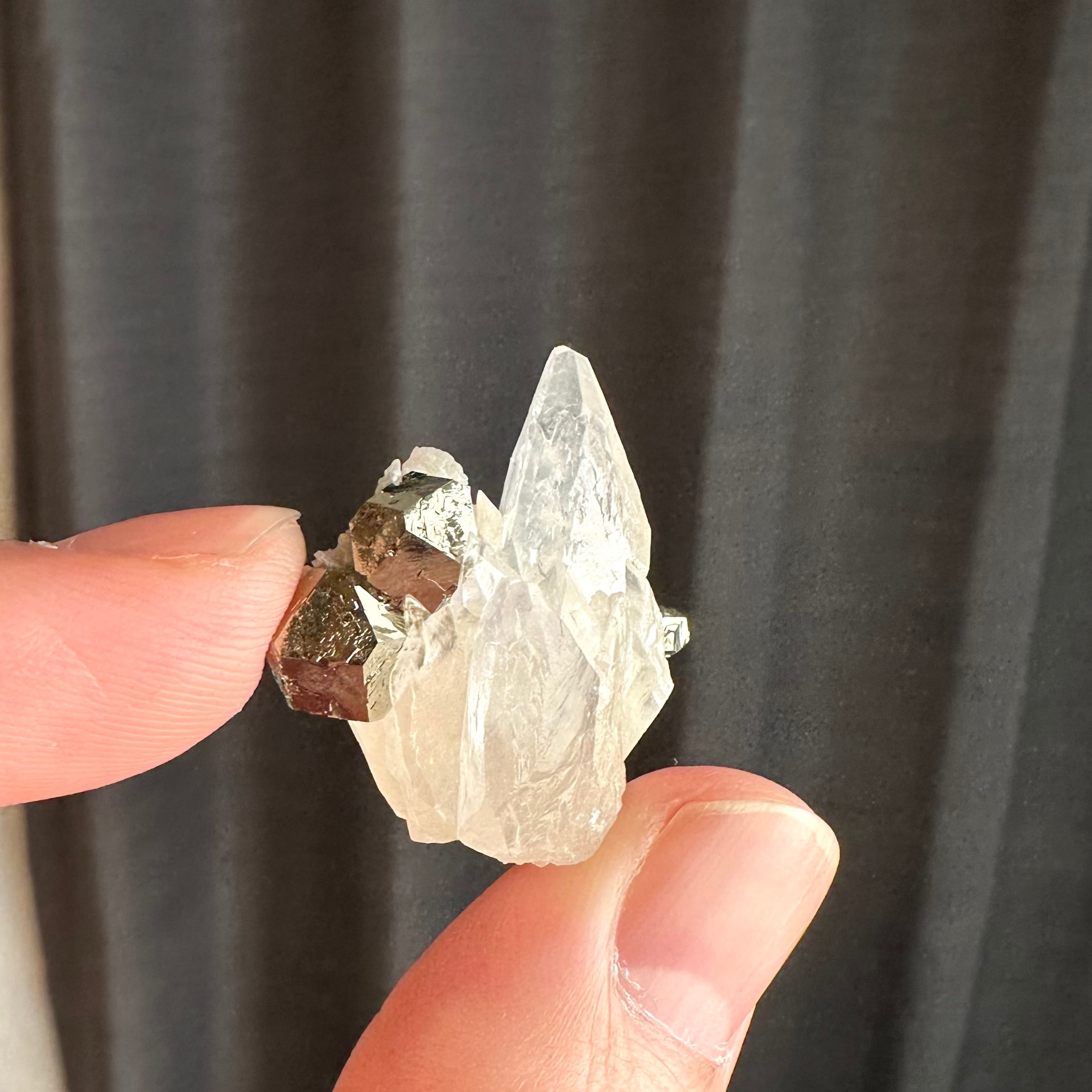 カルサイト / パイライト【Pyrite with Calcite】中国産 | PEANUTS