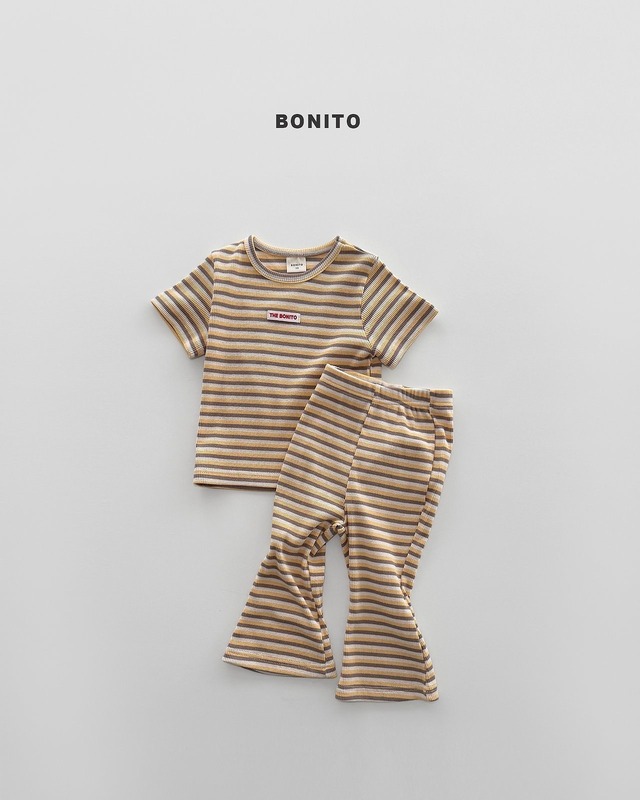 《予約》送料無料【BONITO】slim stripe set
