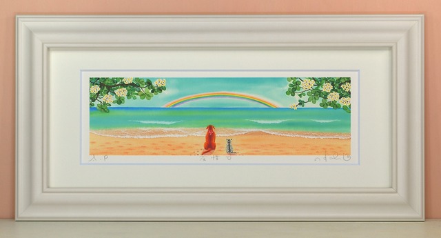 栗乃木ハルミ「友情5」 iタイプ　　　　　　　　　　　　　　　　　　　　絵画・ 額入りアート