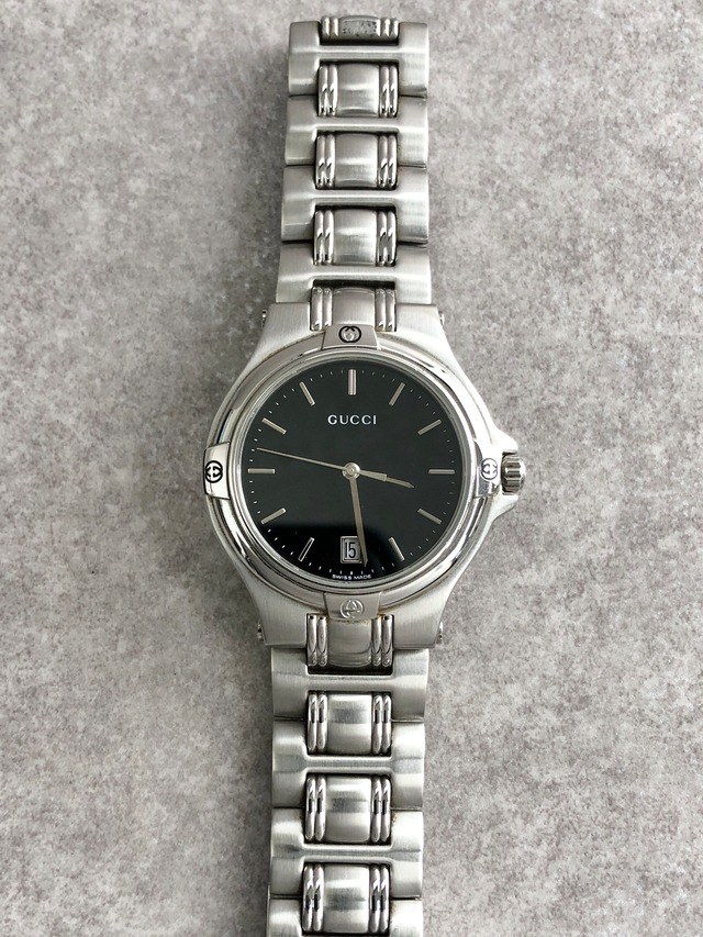 GUCCI グッチ 腕時計 シルバー ステンレススチール クウォーツ 9040M vintage ヴィンテージ オールド  5jz8s6
