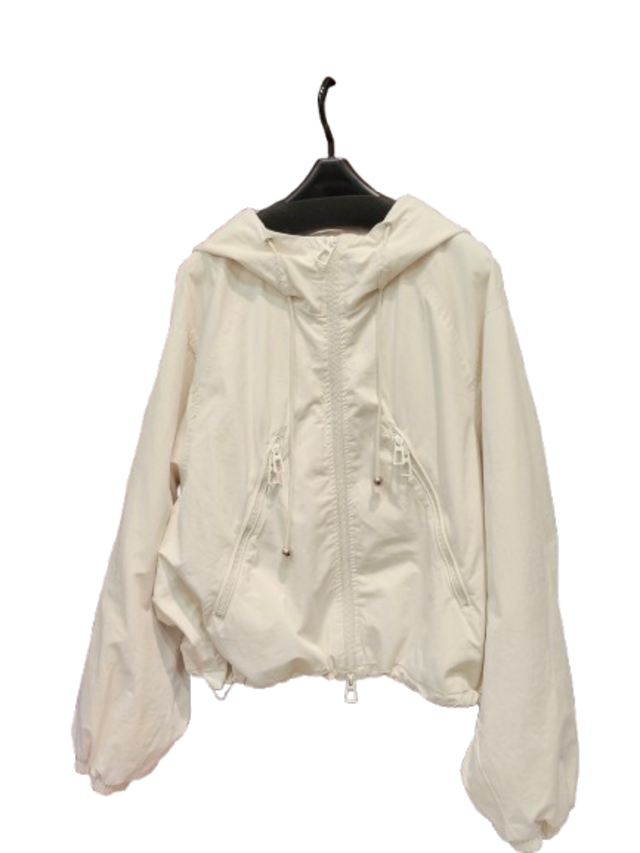 253126   フーデッド　綿混ブルゾン