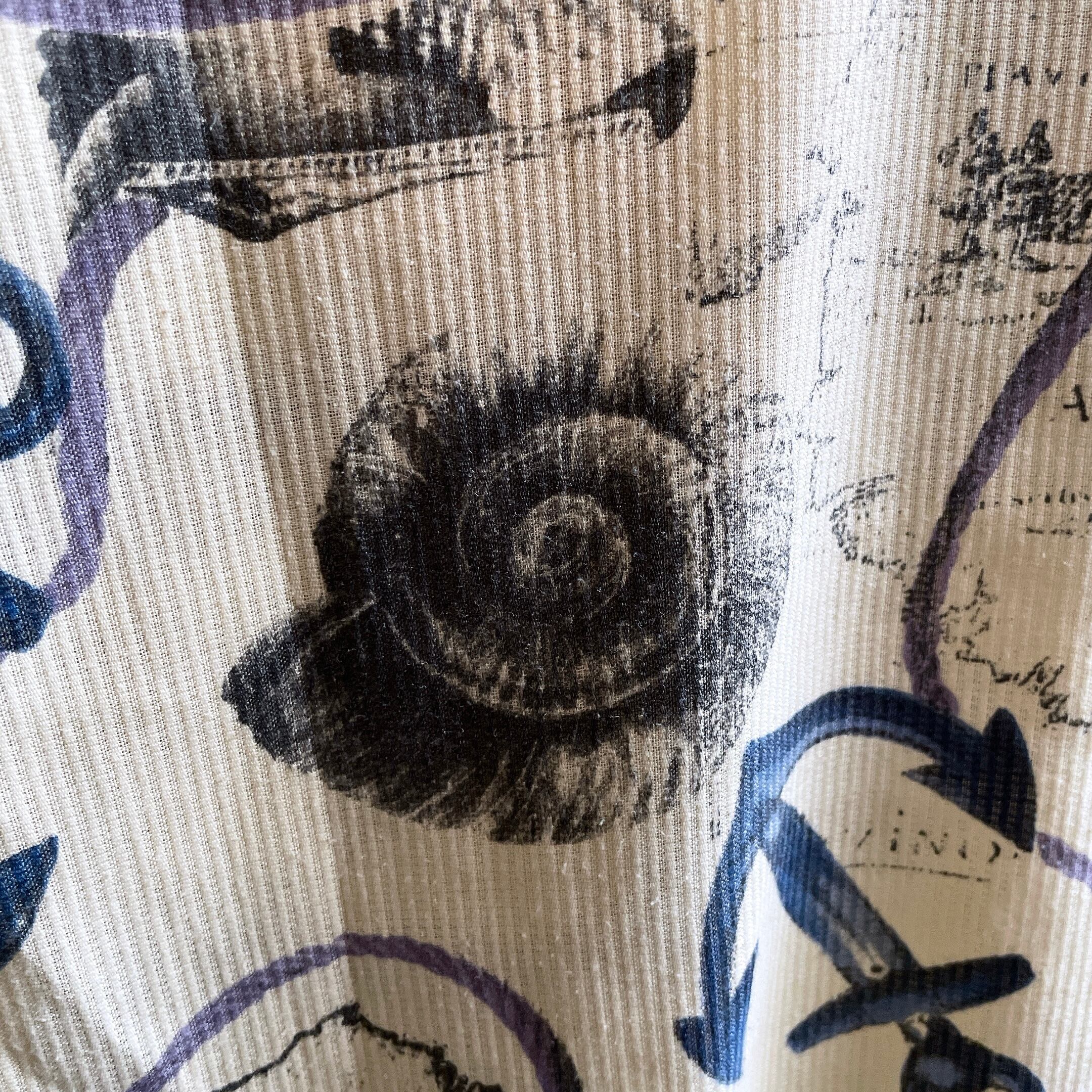 1990s Tropical Summer graphic printed vintage SS open collar shirt