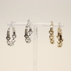 チェーンフープピアス ニッケルフリーポスト 低アレルギー bittersweet