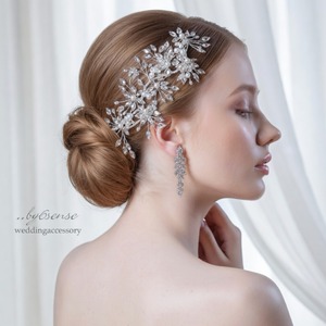 「エトワール・ブランチ（Etoile Branch）」ウェディングヘアアクセサリー/ウェディングヘッドドレス/シルバー