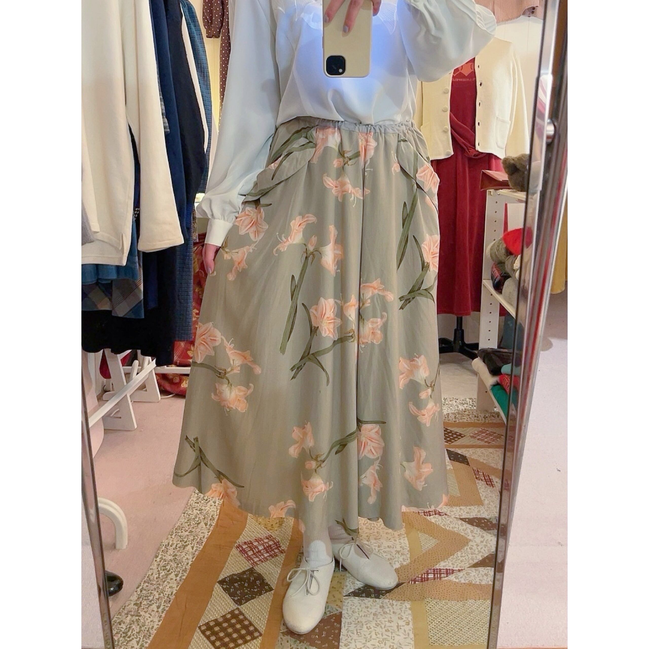 PINK HOUSE / casablanca gather skirt