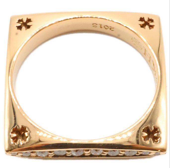 CHROME HEARTS クロムハーツ 22K CH KH SQUARE CIRCLE ダイヤモンド