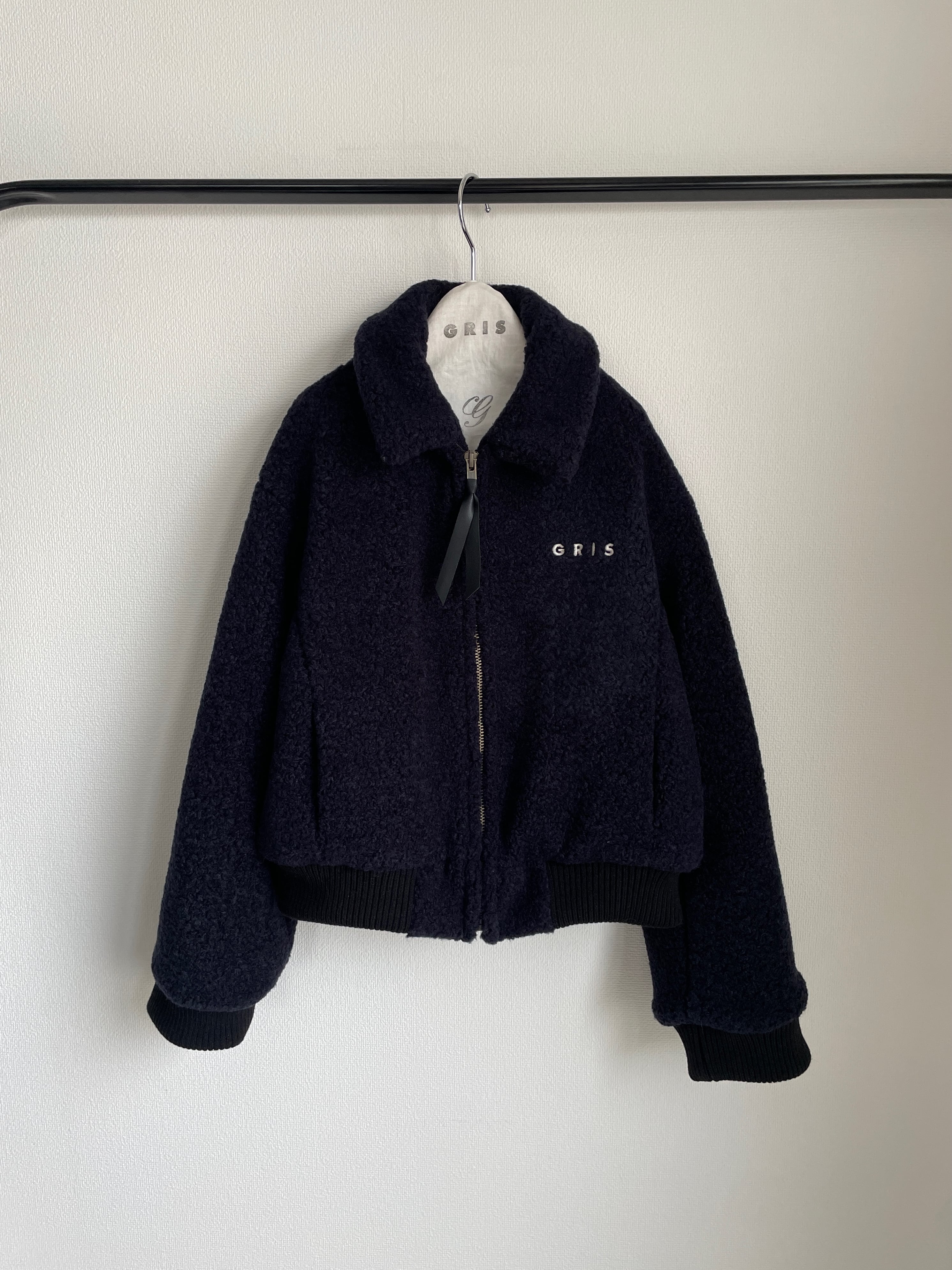 Boa zip blouson_L/XLサイズ | GRIS