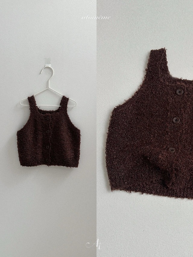 〘予約〙atomeme / Ecru Knit Vest
