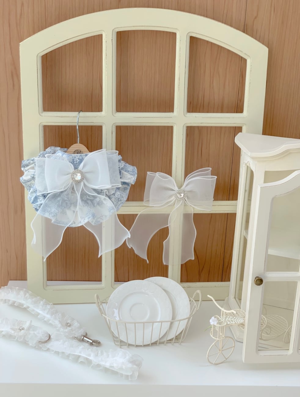 予約【ROMUAH】Blue French toile Harness (Crop)