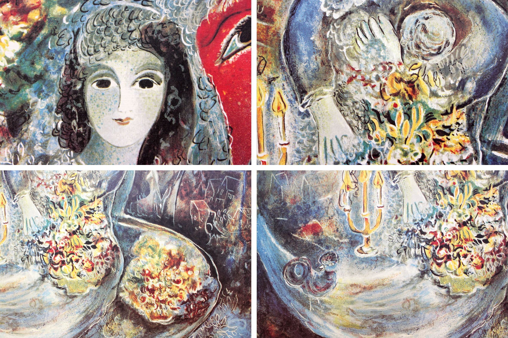 シャガール 絵画「愛しのベラ」額縁4色選択可能 作品証明書 展示用