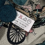 詩仙堂 HITOSHI TAMURA シセンドウ 浮世絵風 和風 デザイン ちりめん ジャケット 羽織/ブルー系 レディース 日本製