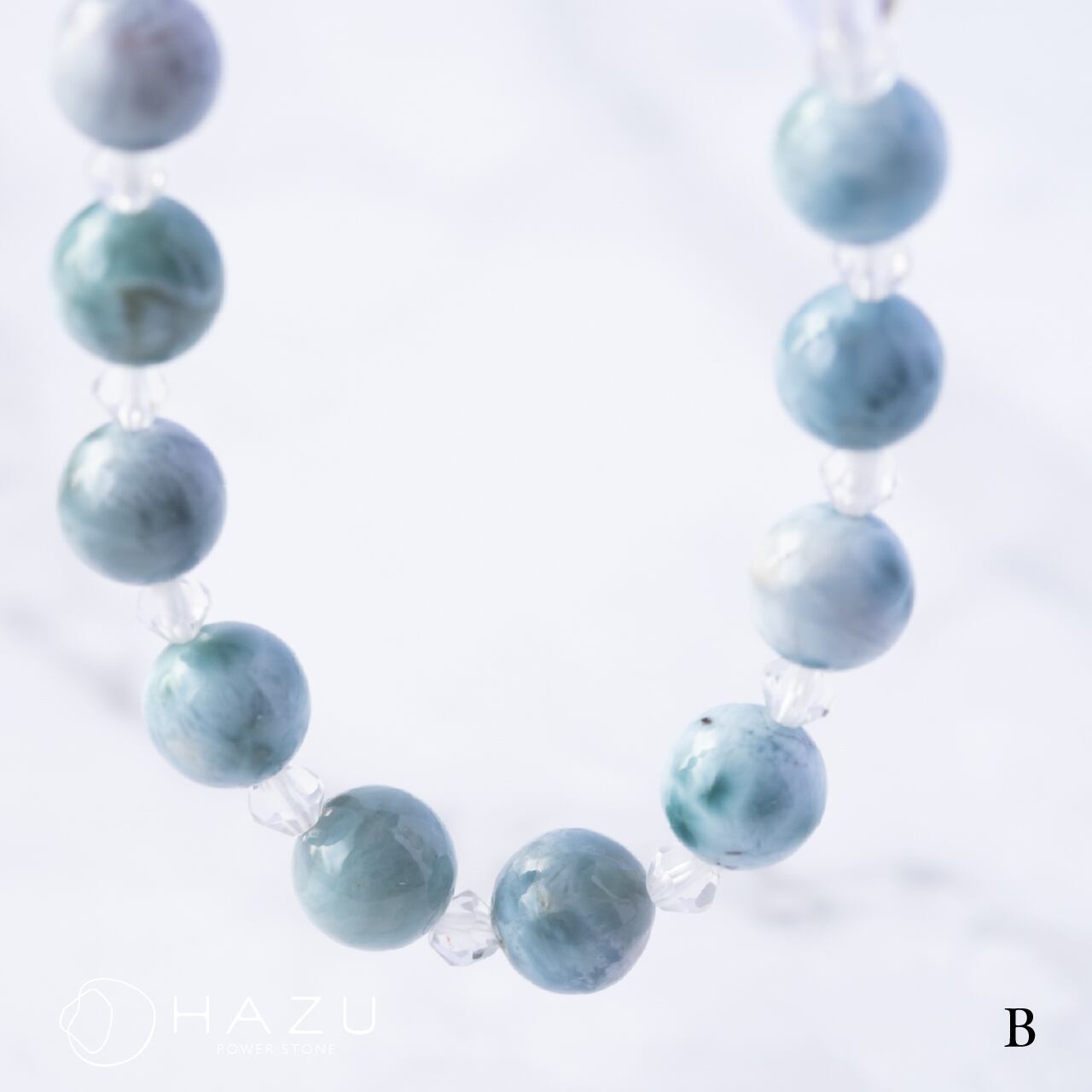 パープルラリマー 選べるパープルラリマー（8mm）［パープルラリマー／水晶］ | 天然石HAZU