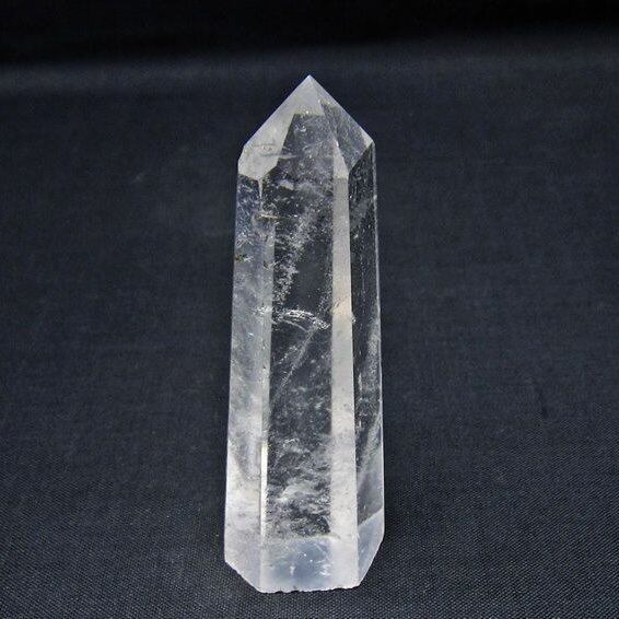 水晶 六角柱 ポイント 置物 一点物 142-11029