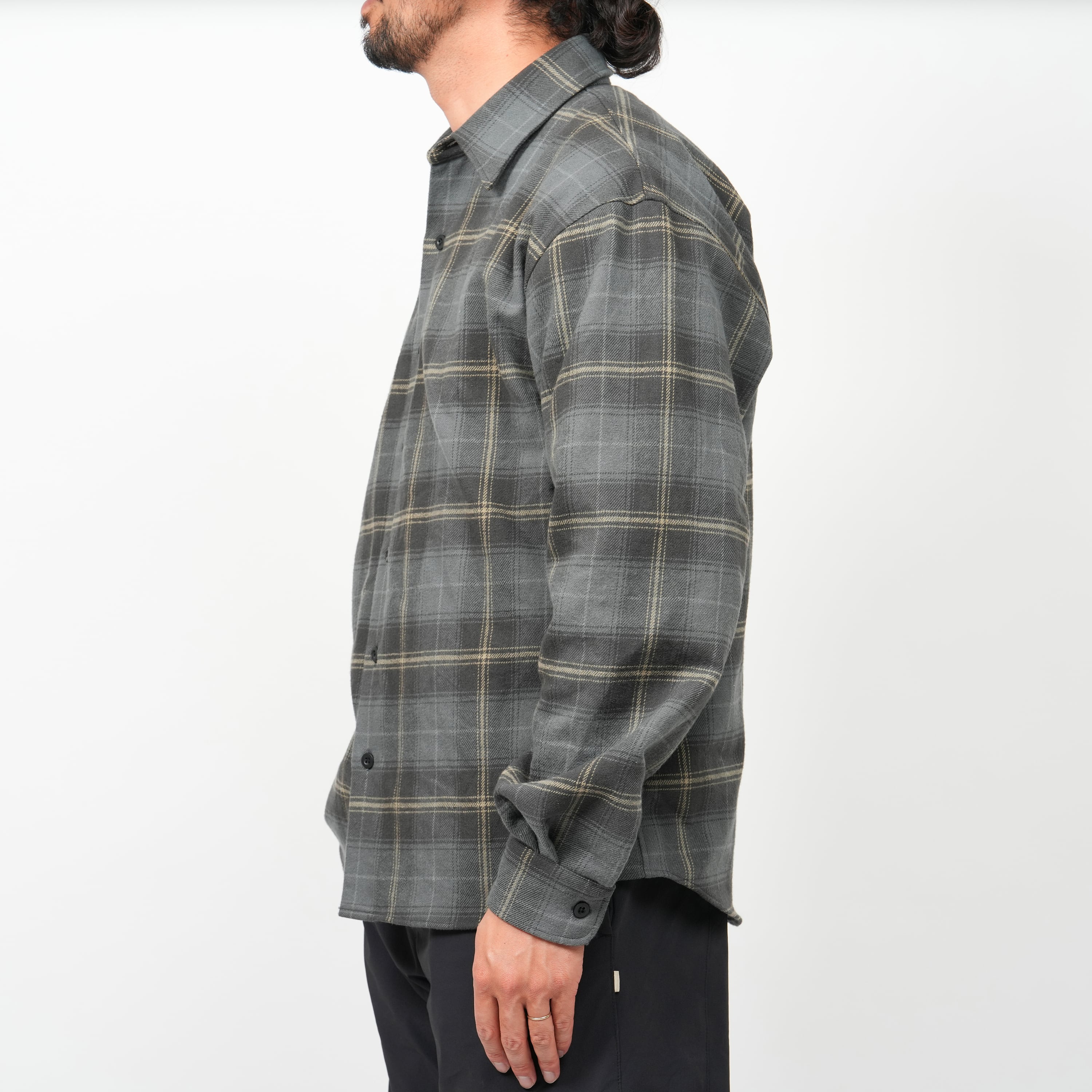 ovy Heavy Flannel Check Shirts Lサイズトップス