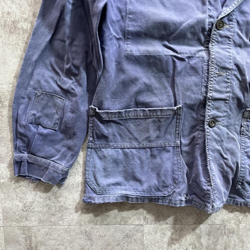 50-60s Saint Jame パッチワーク フレンチワークジャケット 詳細写真4