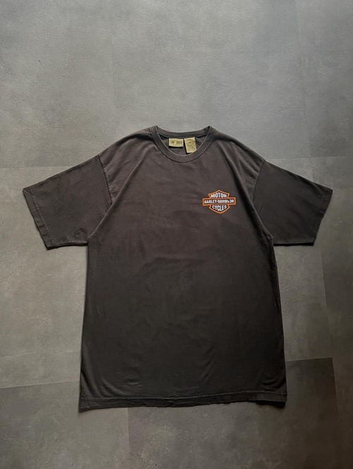 Harley-Davidson ロゴプリントTシャツ XL ブラック 両面プリント