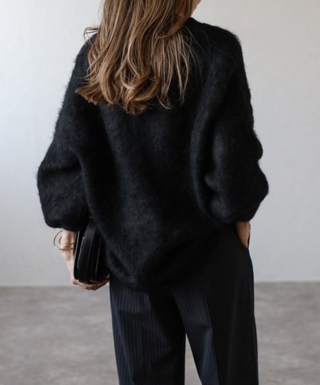 カシミアタッチニットプルオーバー