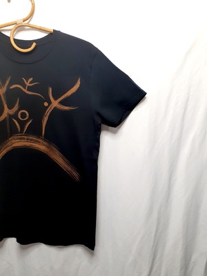 手書きTシャツ「樹」Lサイズ