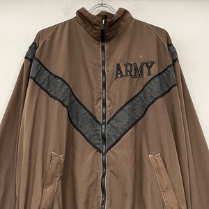 US ARMY used traning jacket "overdye" SIZE:LARGE-LONG B S3