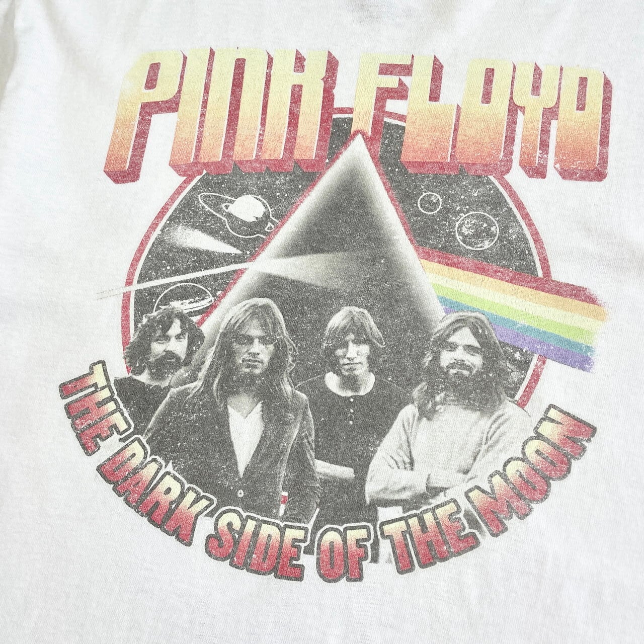 PINK FLOYD DARK SIDE OF THE MOON バンドTシャツ メンズL 古着 ピンク