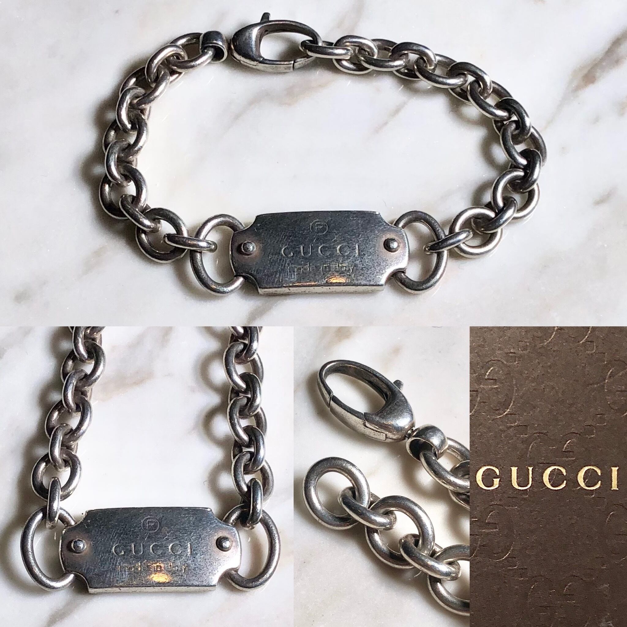 GUCCI id-type silver bracelet | NOIR ONLINE