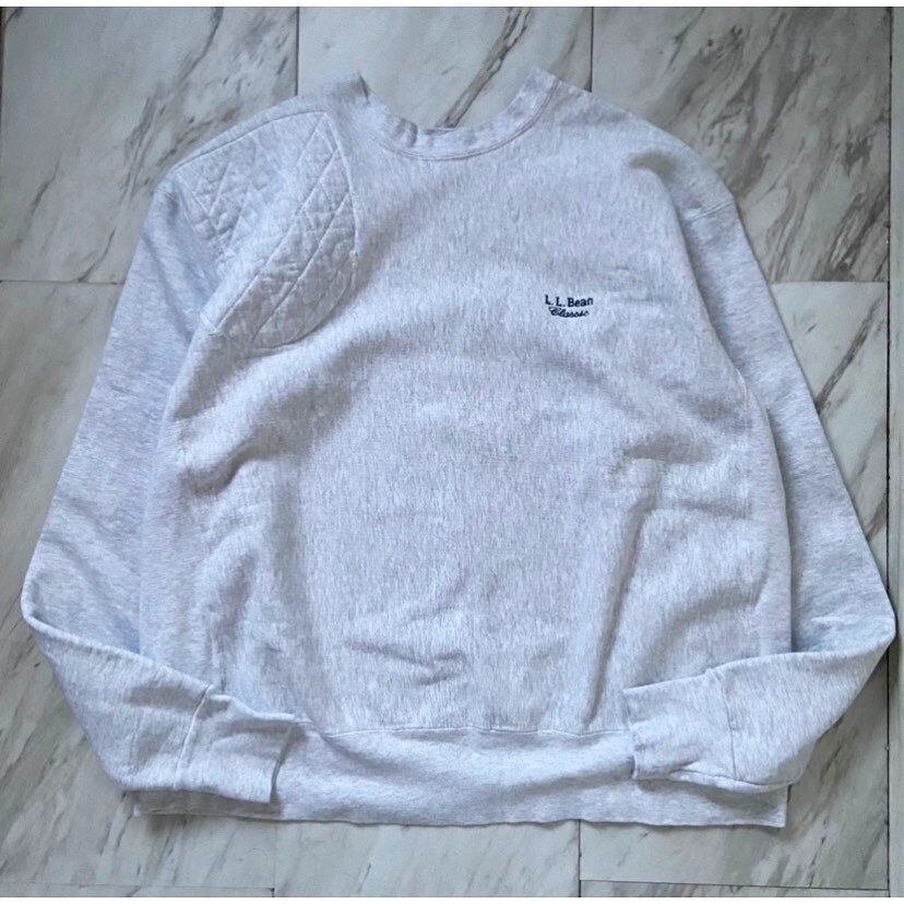 90s made in usa L.L.Bean reverse weave gray sweat shirt | protocol