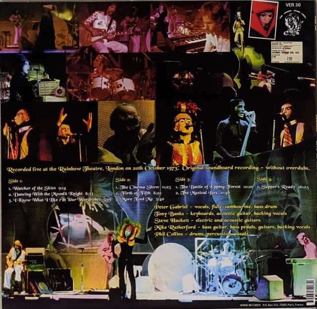 Genesis ジェネシス - Live At The Rainbow 1973 限定二枚組アナログ・レコード | Music Finders