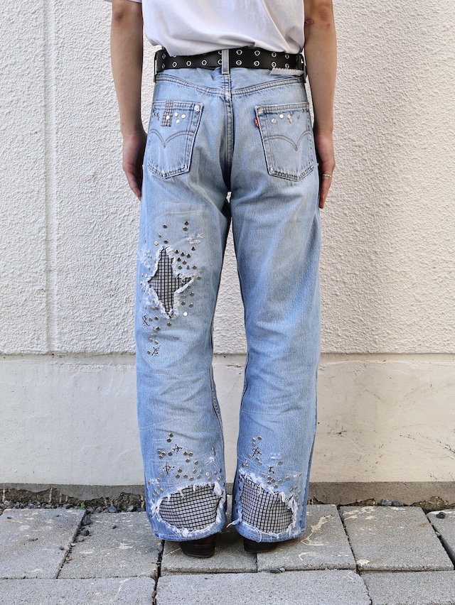 【Hannah Creak/26aw】Studded Jeans right Blue