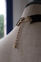 Czech glass cameo choker