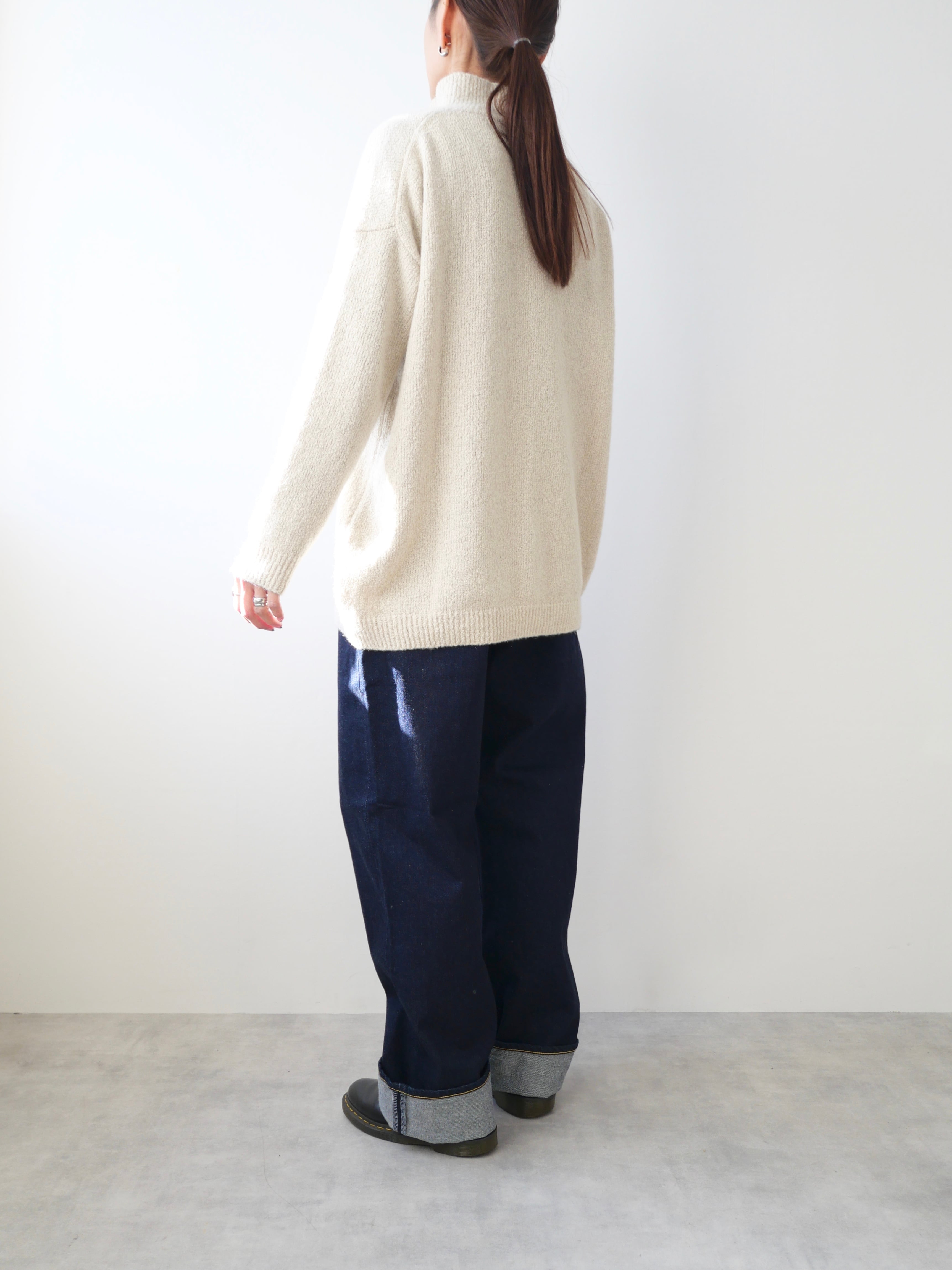 evam eva / boucle yarn turtleneck | t a - n a